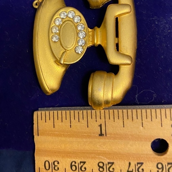 Vintage JJ PHONE BROOCH - Picture 4 of 4